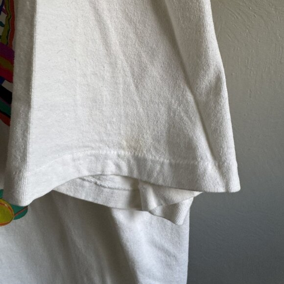 Oneita Neon Retro Style Tennis Graphic Size XL - Picture 3 of 5